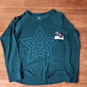 GAP Green Star Long Sleeve Tee